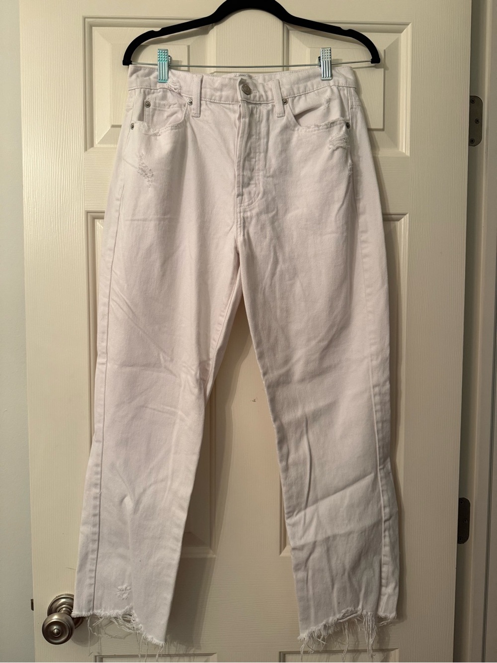 pistola White High-Rise Waistband Jeans